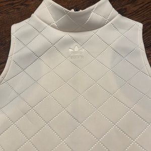 Adidas cream quilted dress never worn - amazing - small